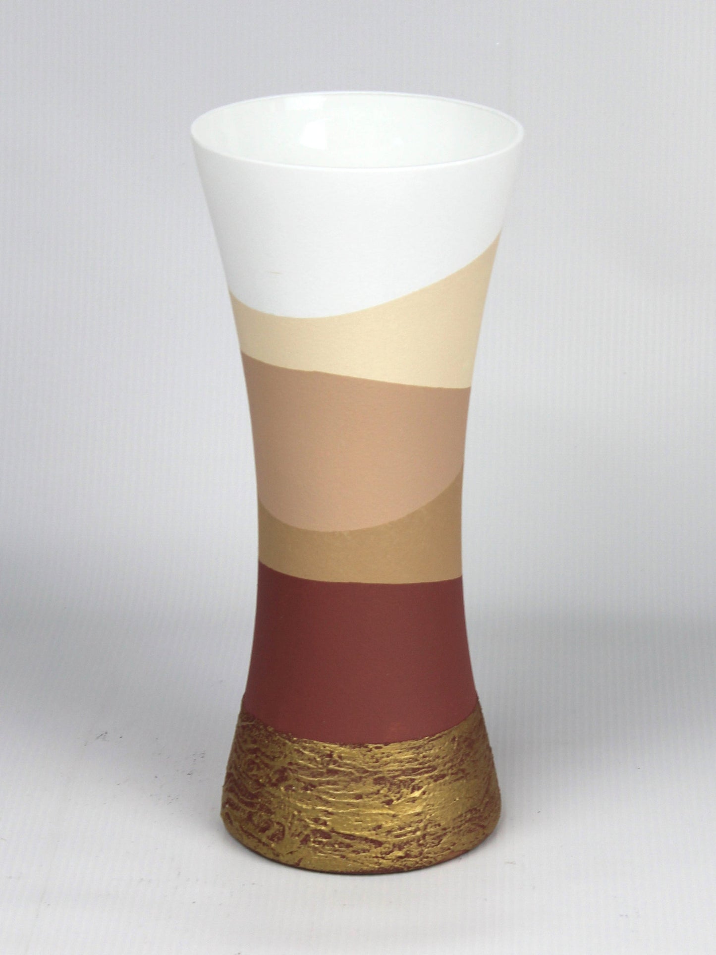 table brown art decorative glass vase 7756/300/sh235.1