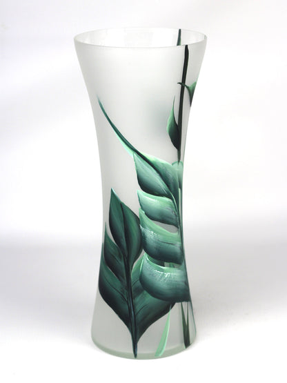 floor green art decorative glass vase 7756/360/sh338