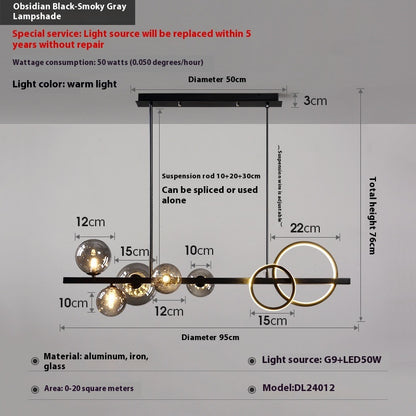 Dining-room Lamp Modern Minimalist Led Chandelier