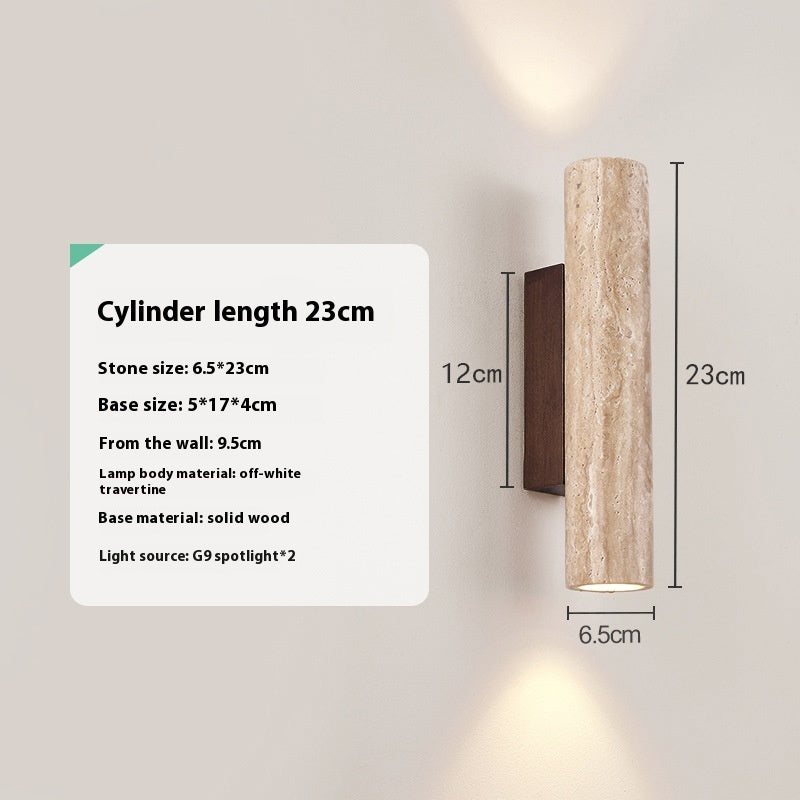 Mid-ancient Minimalist Bedroom Bedside Wall Lamp Living Room Cream Style Wall Lamp