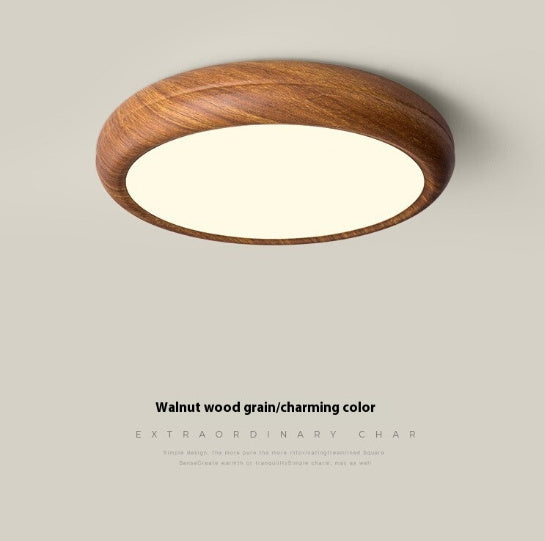 Bedroom Ceiling Lamp Creative Walnut Colors