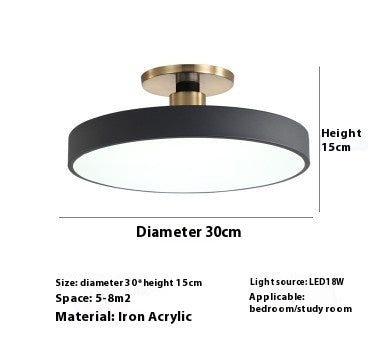 Modern Minimalist Acrylic Ring Ceiling Lamp Personality Nordic Living Room Creative