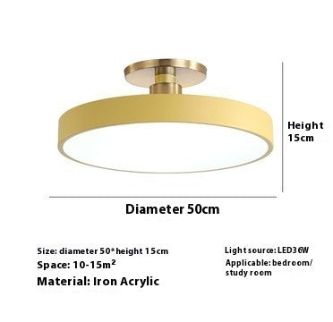 Modern Minimalist Acrylic Ring Ceiling Lamp Personality Nordic Living Room Creative
