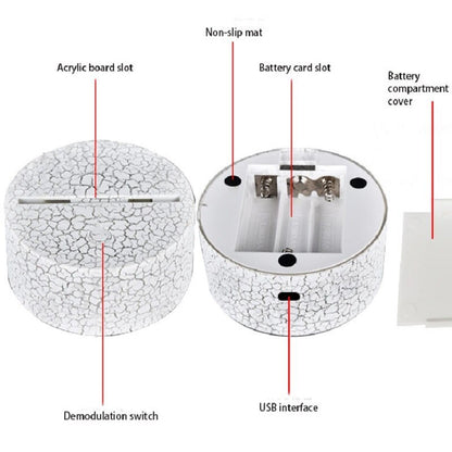 Clock Base Table Lamp Russian Doll National Atmosphere Festival Light Bright Base Nightligh Christmas Decor Visual Light Lamp