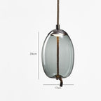 Modern Glass Pendant Chandelier with LED Light