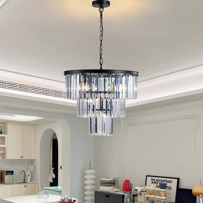 Black Luxury Crystal Chandelier Modern Chandeliers Lights Fixture
