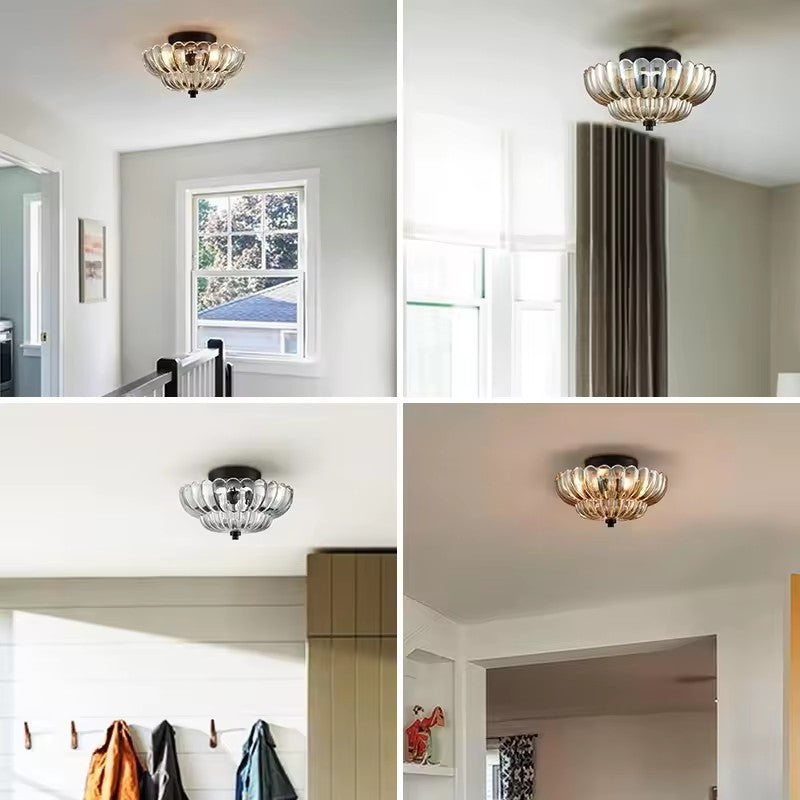 Glass Cover Ceiling Lamp Bedroom Balcony Light