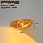 Modern Bamboo Woven Pendant Light
