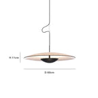 Nordic UFO Pendant Light - Wood/Black Design