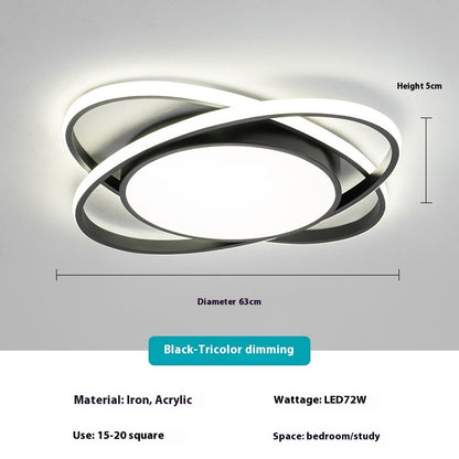 Master Bedroom Lamp New Simple Modern Atmosphere Living Room Ceiling Round Balcony