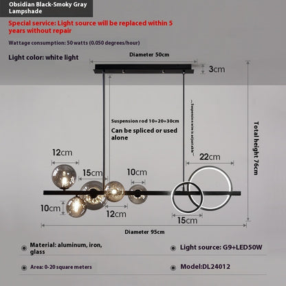 Dining-room Lamp Modern Minimalist Led Chandelier