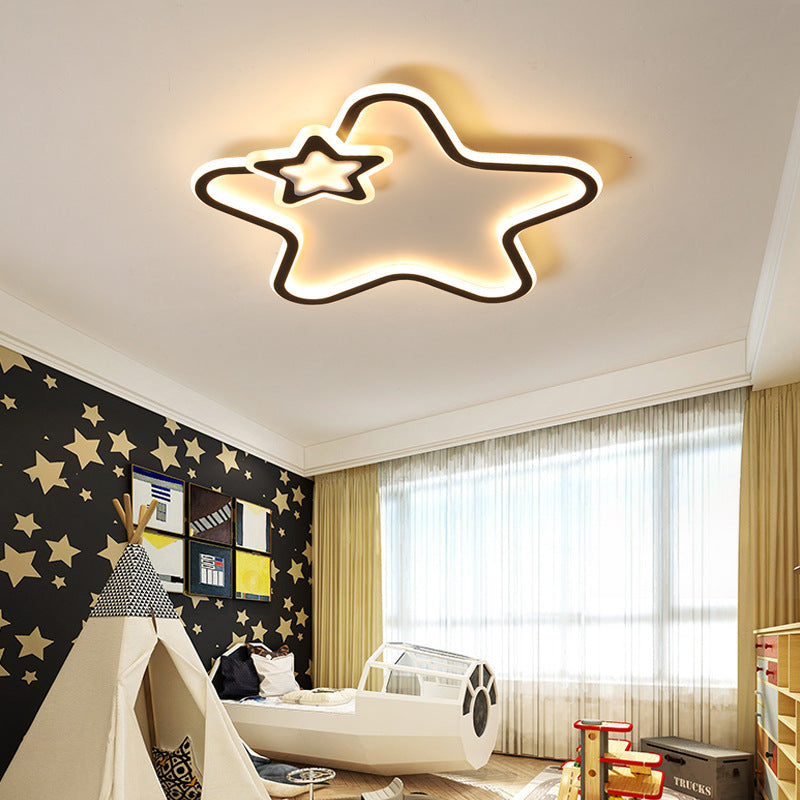 Children's Room Ceiling Led Bedroom Light Five-pointed Star Lamp