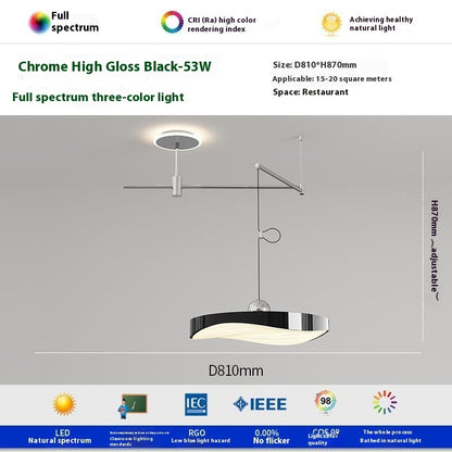 Flying Saucer Rocker Arm Restaurant Chandelier