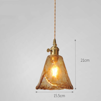 Cafe Brass Glass Chandelier