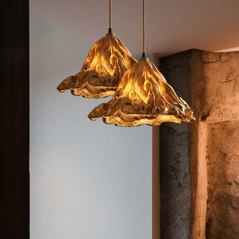 Crystal Lotus Leaf Pendant Light