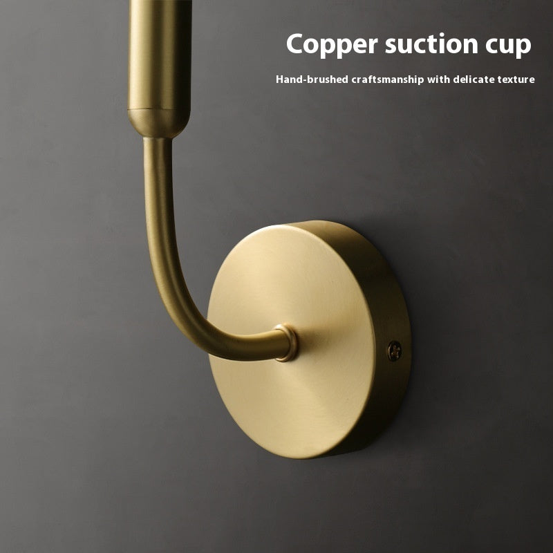 Modern Nordic Copper Wall Lamp Bedside Light