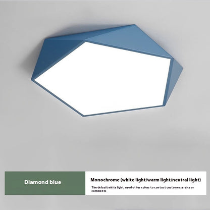 Color Macaron Ceiling Lamp Creative Geometric Room Lamp
