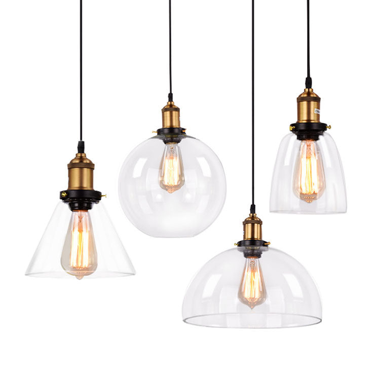 Nordic Minimalist Glass Pendant Chandelier