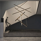 Modern Glass Pendant Chandelier with Remote Control