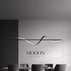 LED Wave Linear Pendant Chandelier Minimalist