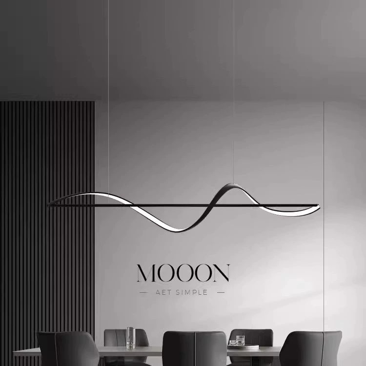 Crystal Linear Pendant Chandelier Minimalist