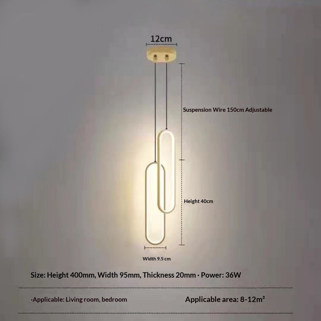 Modern Minimalist Aluminum Pendant Light 40CM