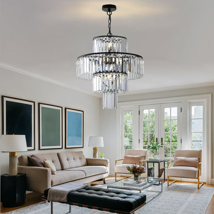 Black Luxury Crystal Chandelier Modern Chandeliers Lights Fixture