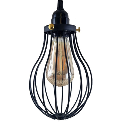 Black Cage Pendant Light Kitchen E27 ~3398