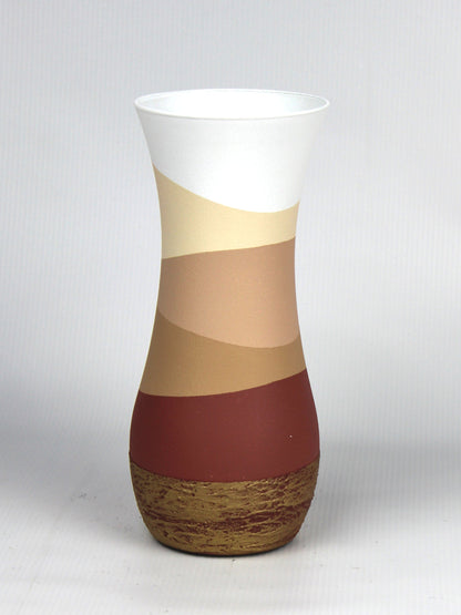 table brown art decorative glass vase 8268/260/sh235.1