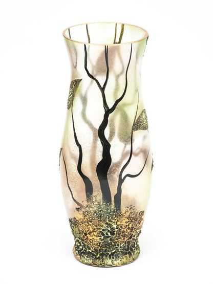 table brown art decorative glass vase 8290/300/lk269