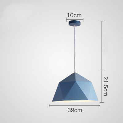 Colorful Geometric Iron Pendant Light