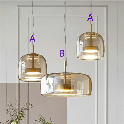 Glass Chandelier Jellyfish Restaurant Coffee Shop Bedside Decorations Lamps