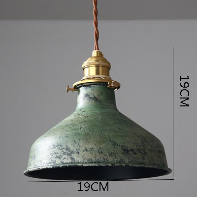Retro Cafe Pendant Lamp Copper & Iron Design