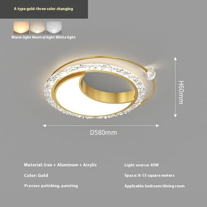 Master Bedroom Ceiling Lamp Nordic Light Luxury And Simplicity