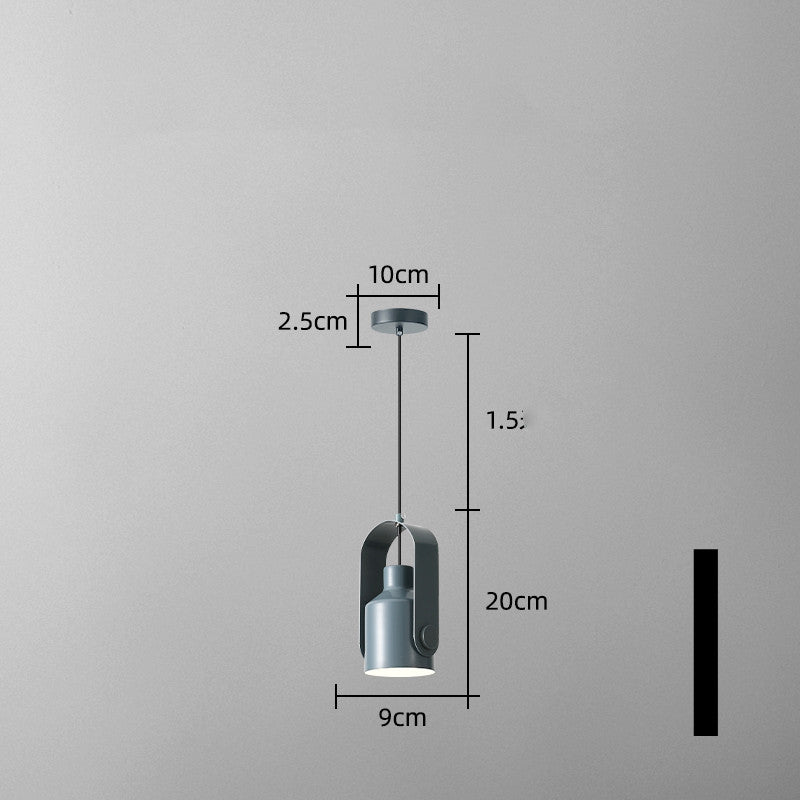 Nordic Bedside Small Chandelier Bar Art Three-head Dining Room Lamp