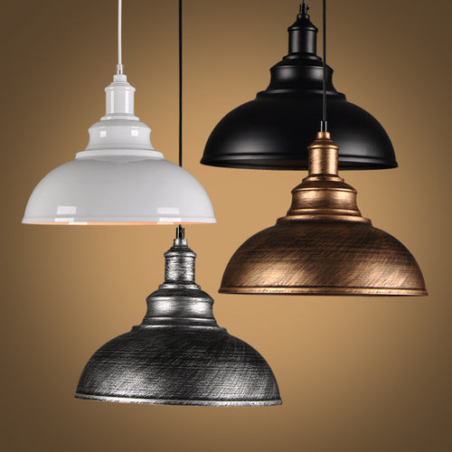 Lámpara Colgante Industrial de Hierro Estilo Granero