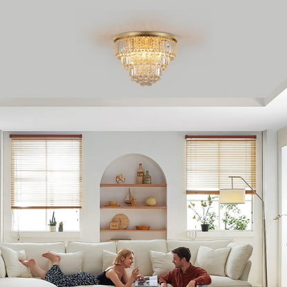 Gold luxury modern style crystal lights,large ceiling