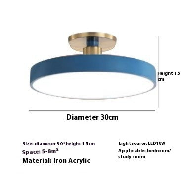 Modern Minimalist Acrylic Ring Ceiling Lamp Personality Nordic Living Room Creative