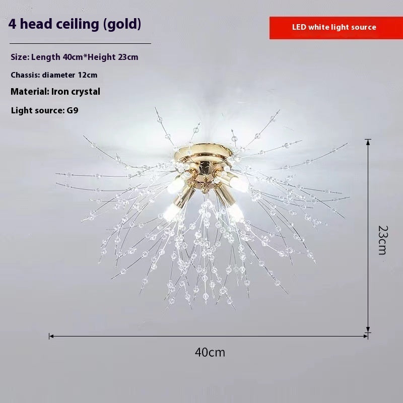 Lamp In The Living Room Dandelion Crystal Chandelier