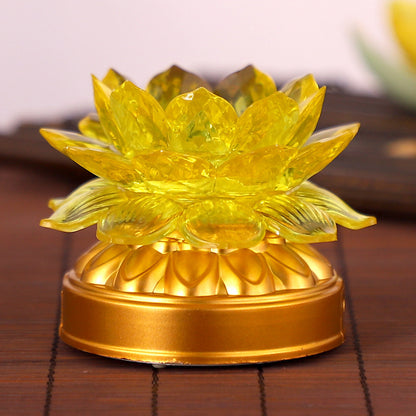 Blessing Lotus Lamp Buddha Front Ornaments