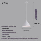Modern Black Metal Pendant Lamp