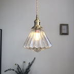 Brass Glass Pendant Light Nordic Japanese Style