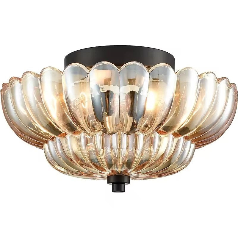 Glass Cover Ceiling Lamp Bedroom Balcony Light