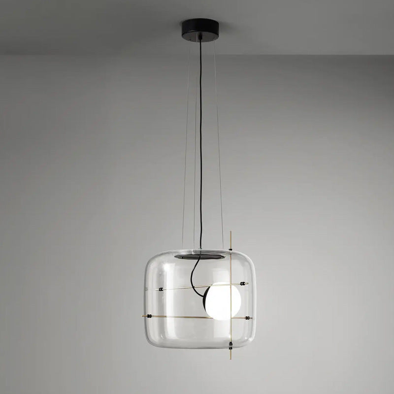 Glass Modern Bedside Pendant Light