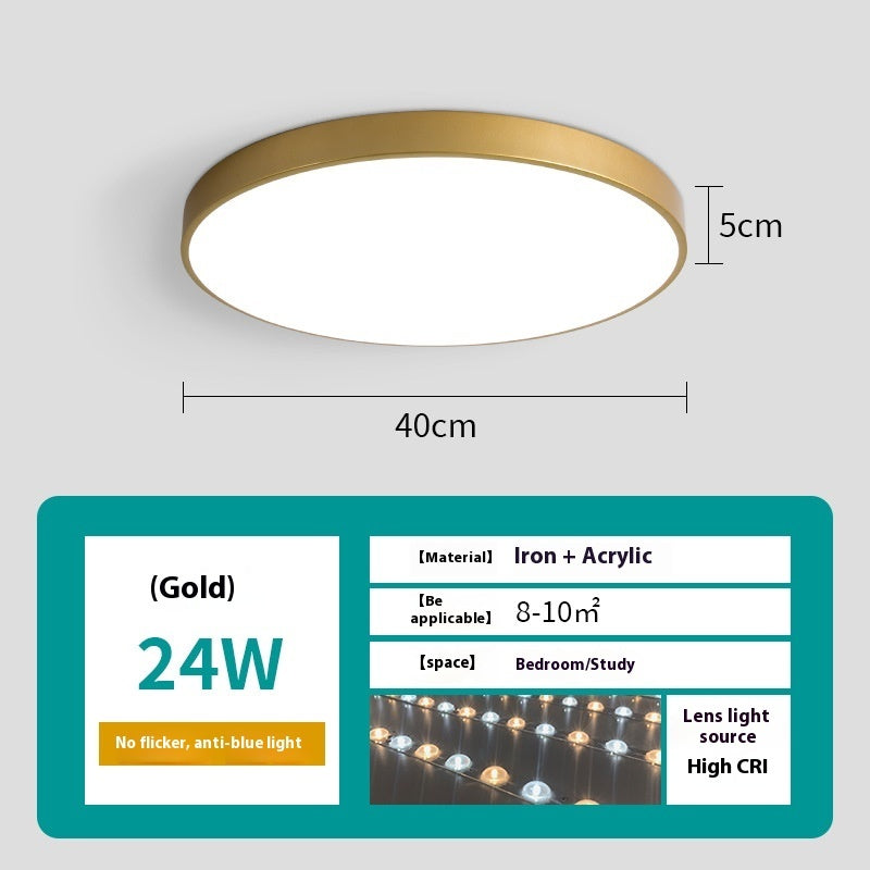 Led Ceiling Light Simple Living Room Round Nail Lamp For Domestic Use