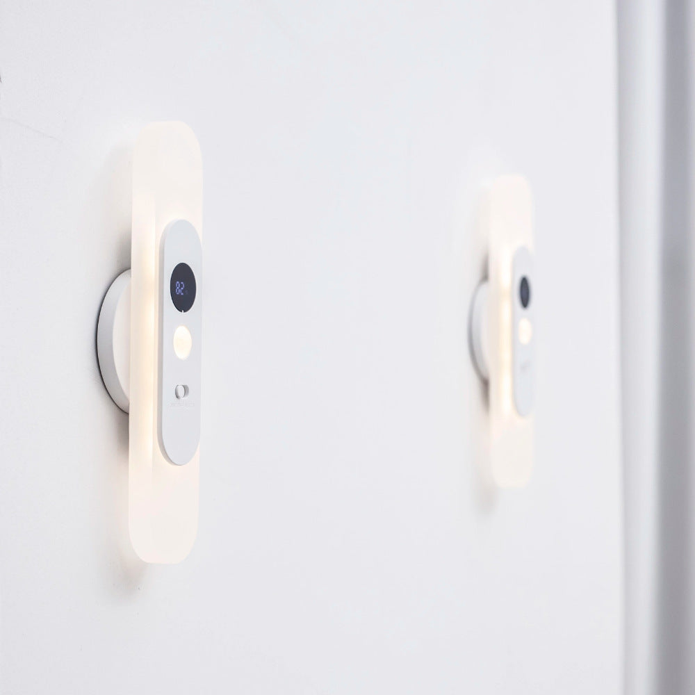 Power Display Smart Infrared Sensor Lamp USB Charging Small Night Lamp