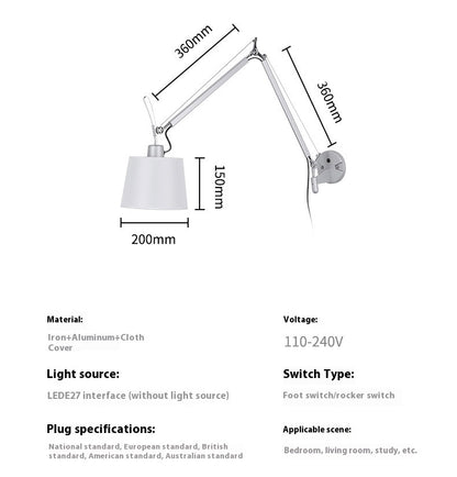 Straw Hat Girl Creative LED Restaurant Aluminum Wall Lamp