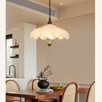 French Retro Cream Retractable Ceiling Chandelier