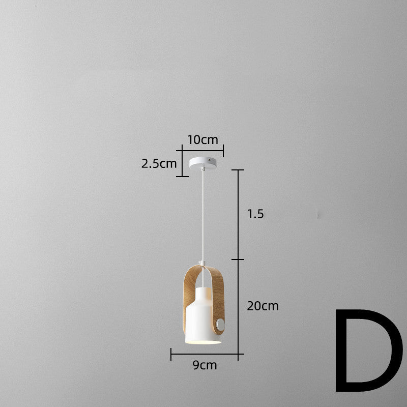 Nordic Bedside Small Chandelier Bar Art Three-head Dining Room Lamp