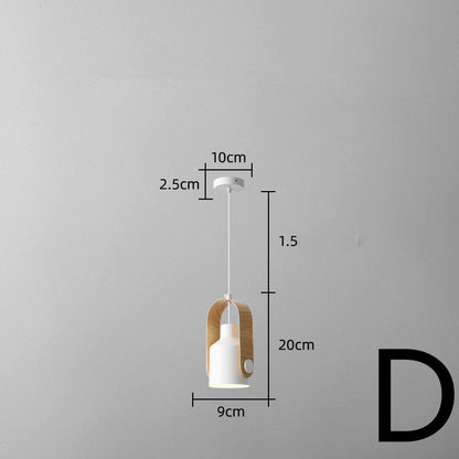 Nordic Bedside Small Chandelier Bar Art Three-head Dining Room Lamp